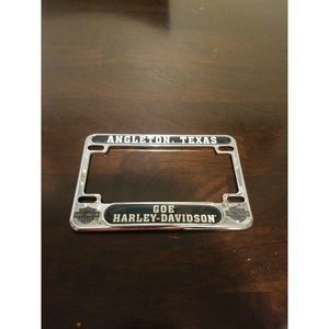 HARLEY - DAVIDSON - ANGLETON TEXAS PLATE FRAME